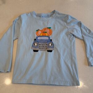Boys Fall Pumpkin Car Long-sleeve Shirt 4T